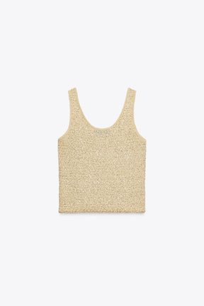 SEQUIN KNIT TOP - Image 4
