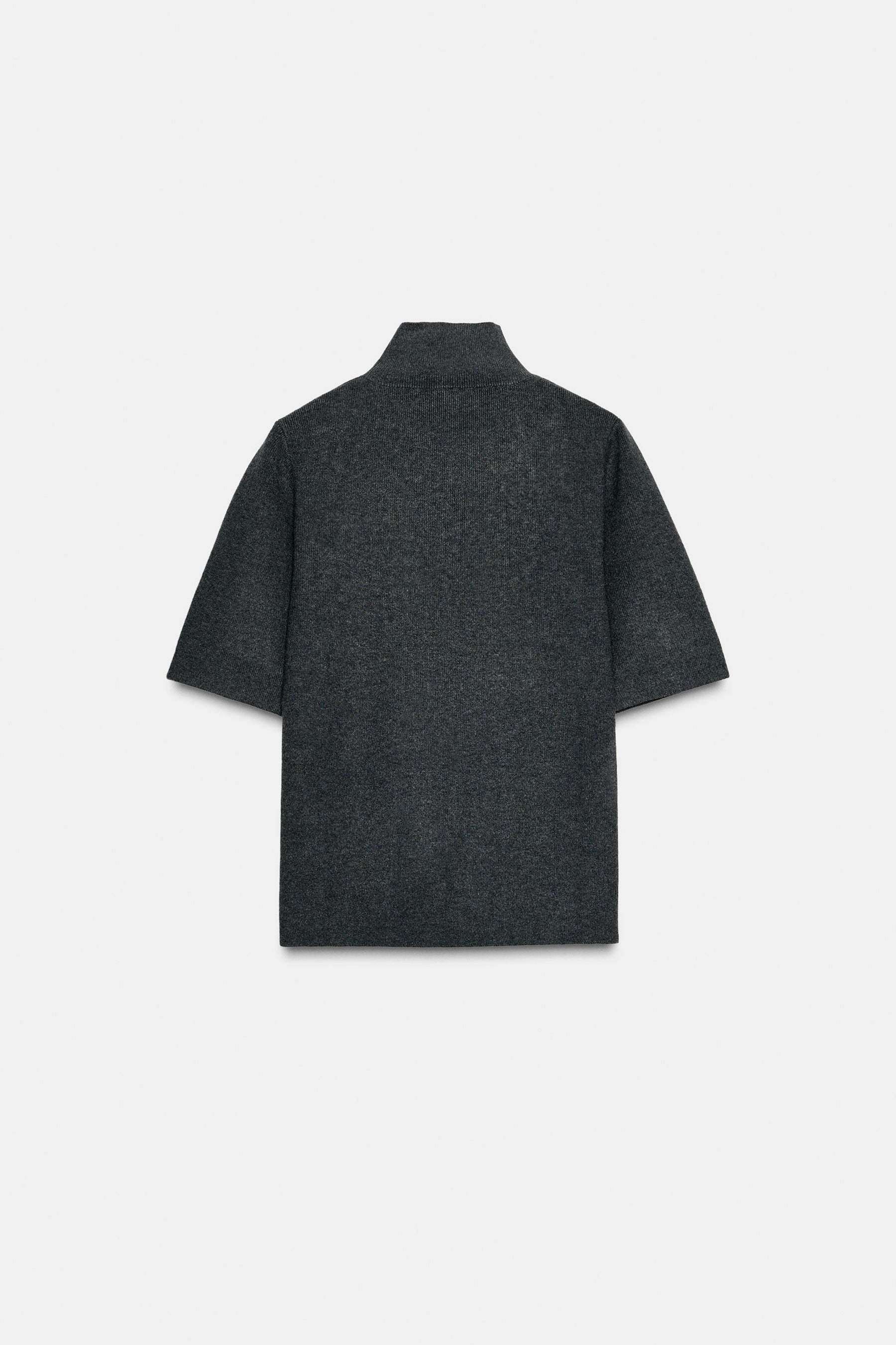 SHORT SLEEVE BEADED KNIT JUMPER - Image 6