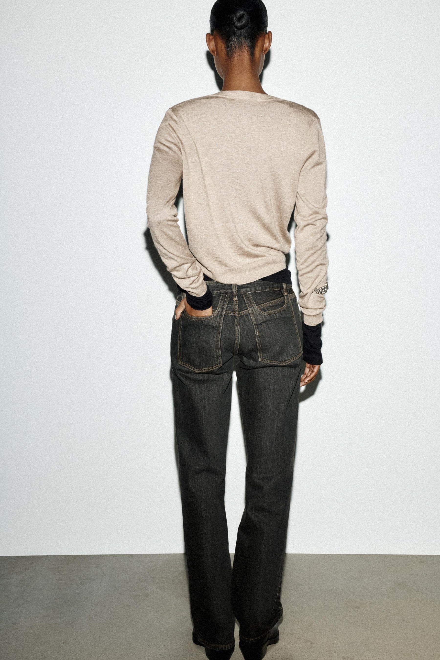 WOOL BLEND LONG CARDIGAN