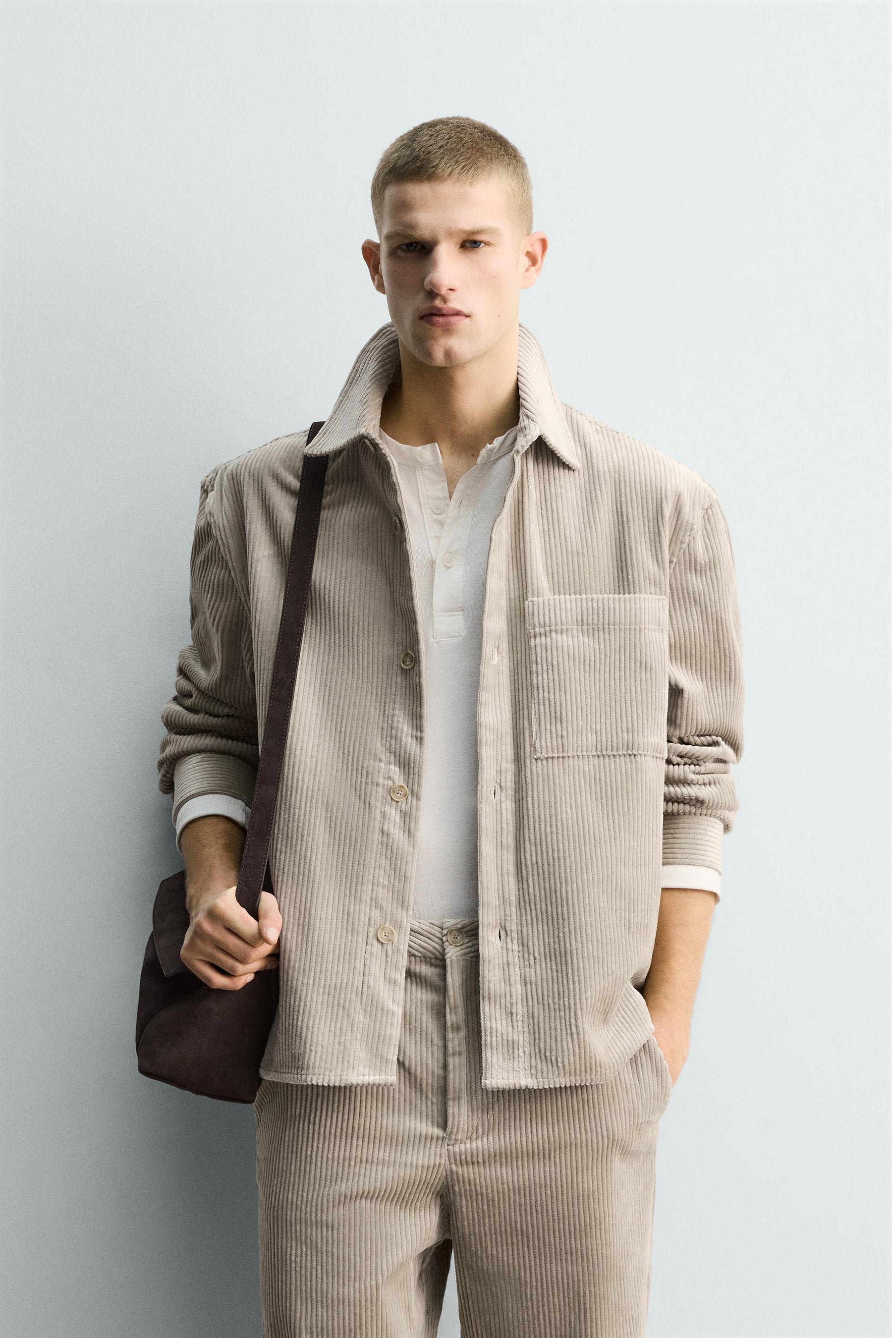 RELAXED FIT CORDUROY OVERSHIRT - Image 2