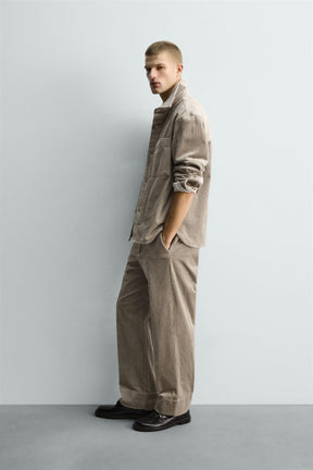 RELAXED FIT CORDUROY OVERSHIRT - Image 4