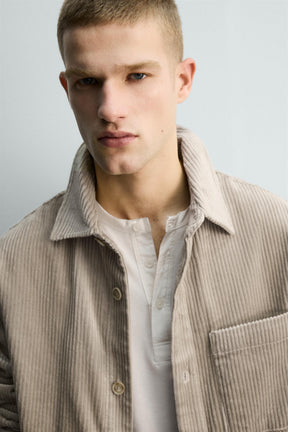 RELAXED FIT CORDUROY OVERSHIRT - Image 5