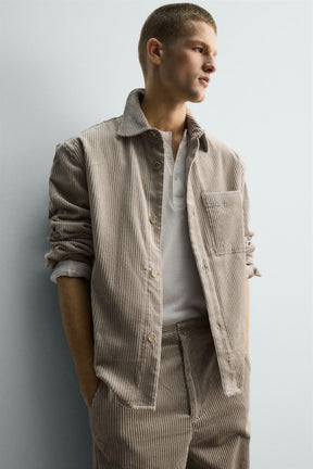 RELAXED FIT CORDUROY OVERSHIRT - Image 6