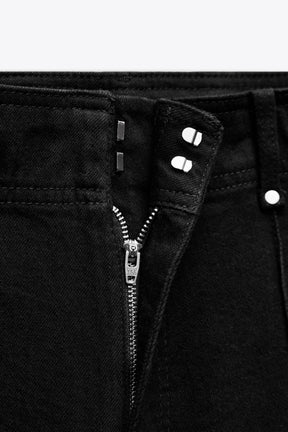 Wide-leg High-waist Jeans