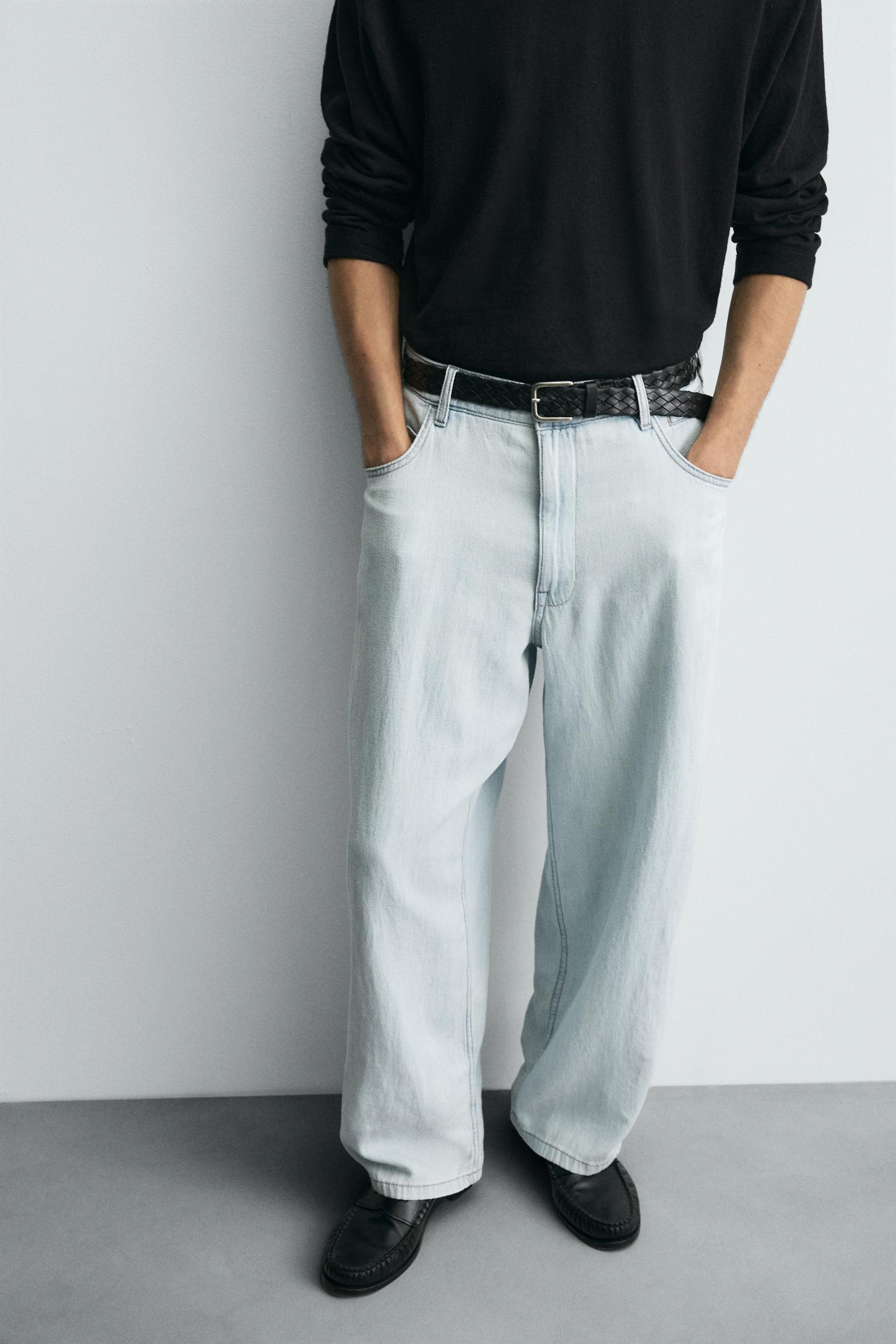 LIGHTWEIGHT LOOSE WIDE-LEG JEANS - Image 5