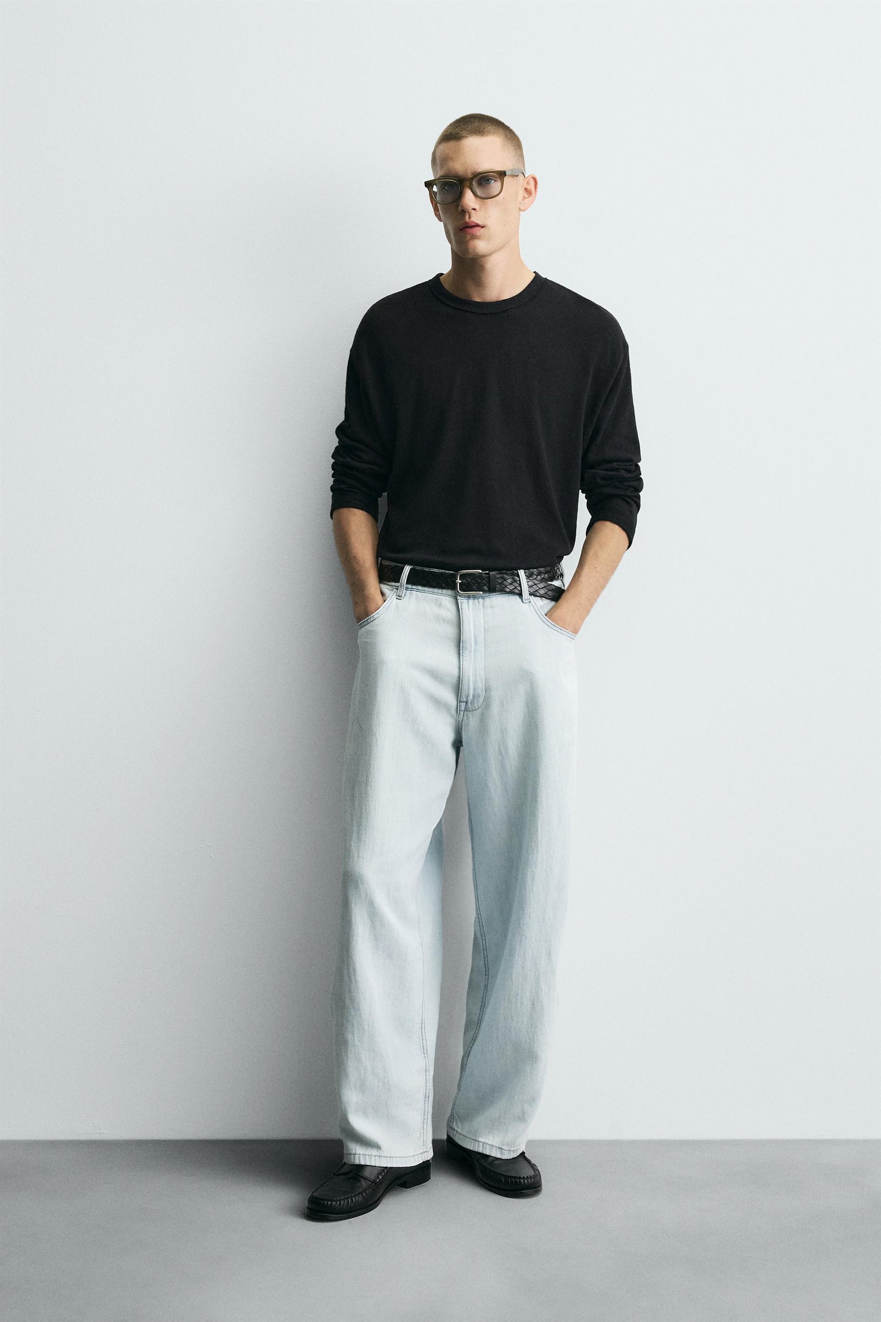 LIGHTWEIGHT LOOSE WIDE-LEG JEANS - Image 1