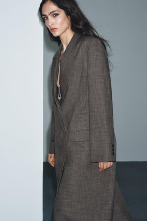 "DOUBLE-BREASTED FROCK COAT" - Image 2