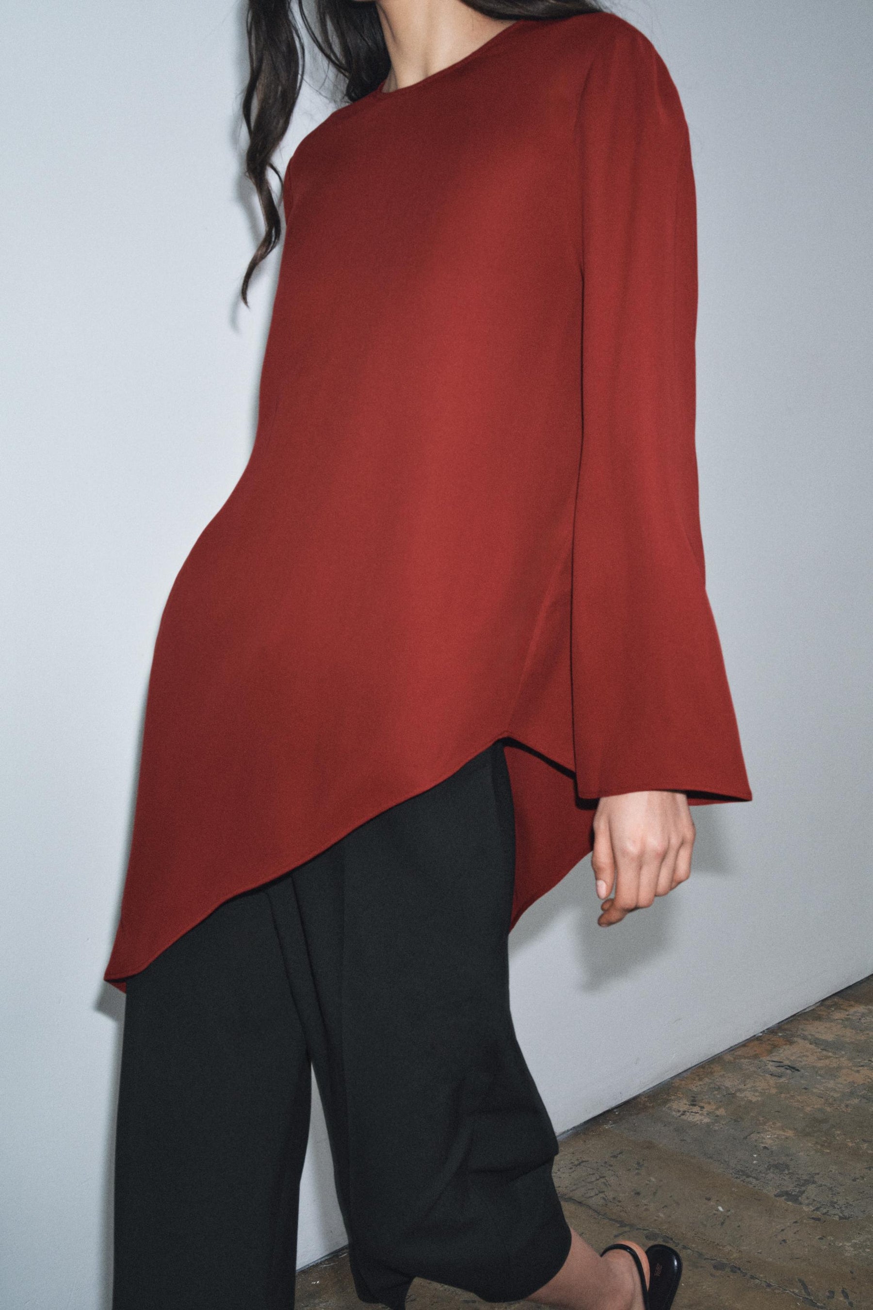 Asymmetric Flowy Fashion Top