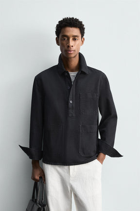 DENIM POLO SHIRT - Image 2