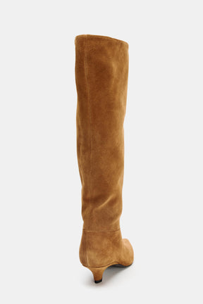 SUEDE HEELED BOOTS