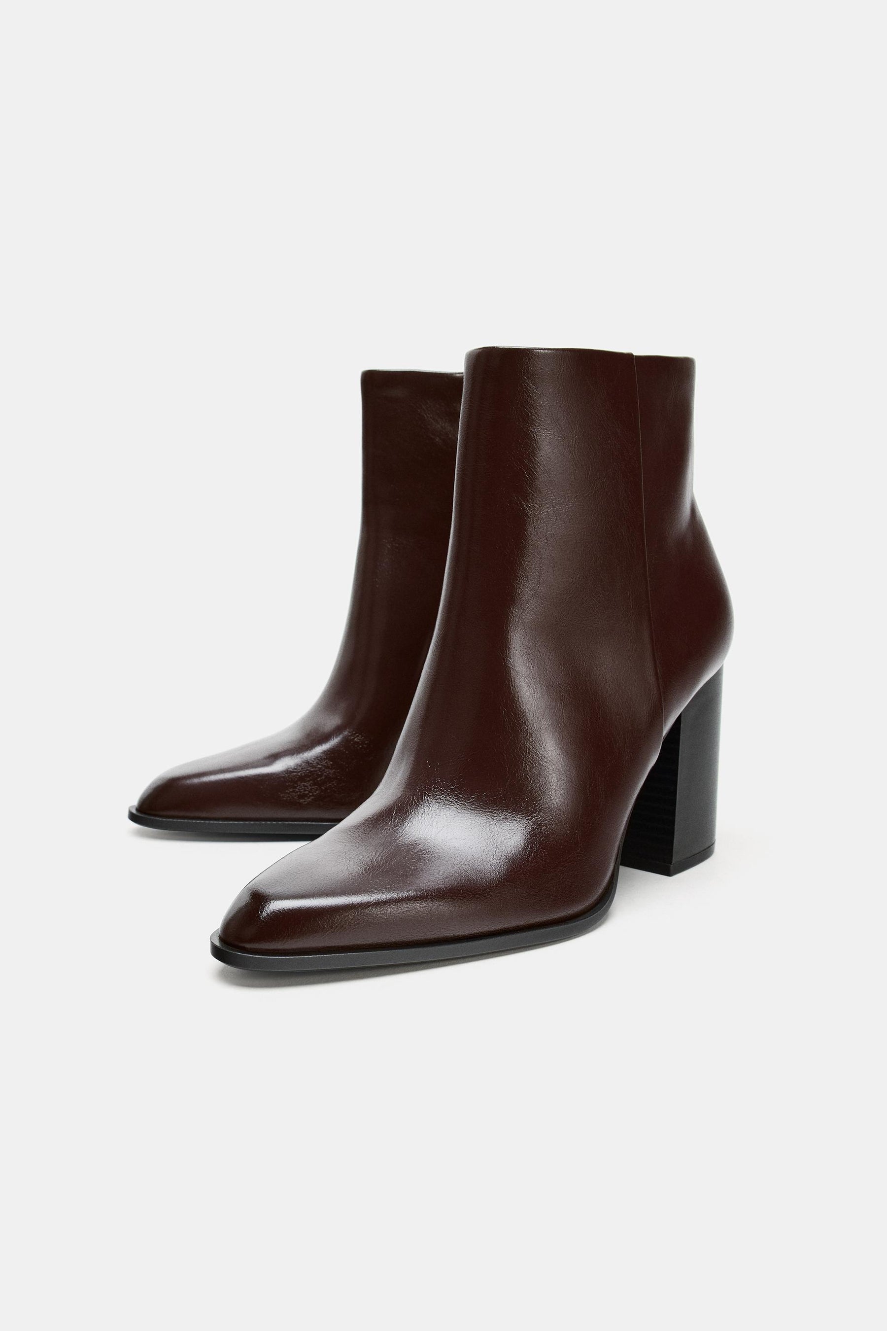 Wide-Heel Ankle Boots