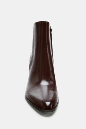 Wide-Heel Ankle Boots