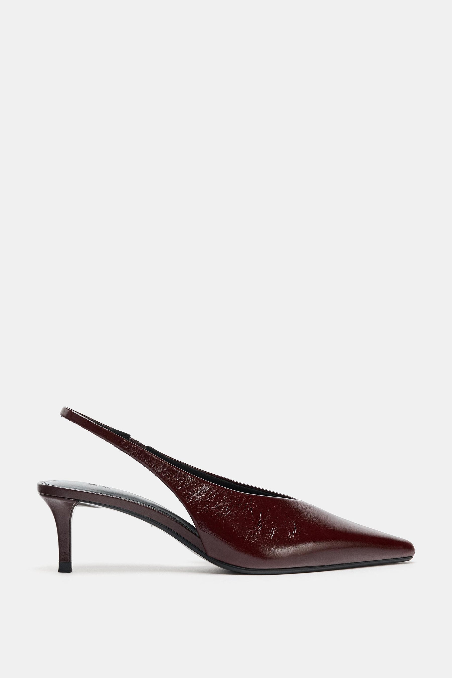 LEATHER SLINGBACK SHOES