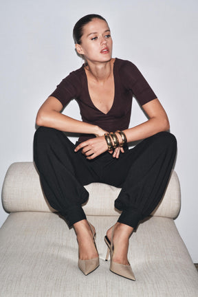 HIGH HEEL SLINGBACK SHOES