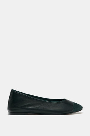 LEATHER BALLET FLATS