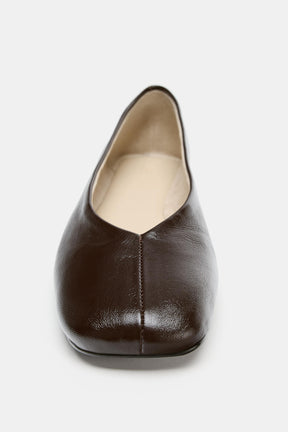 LEATHER BALLET FLATS