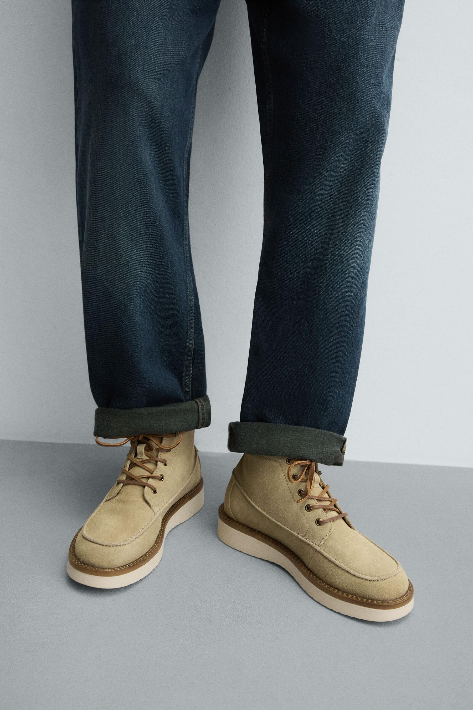 LEATHER LACE-UP BOOTS - Image 3