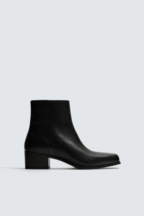 LEATHER HEELED BOOTS - Image 4