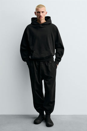 FABRIC HIGH-TOP TRAINERS - Image 1