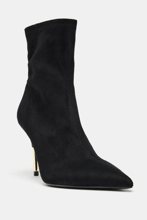 Heeled ankle boots with