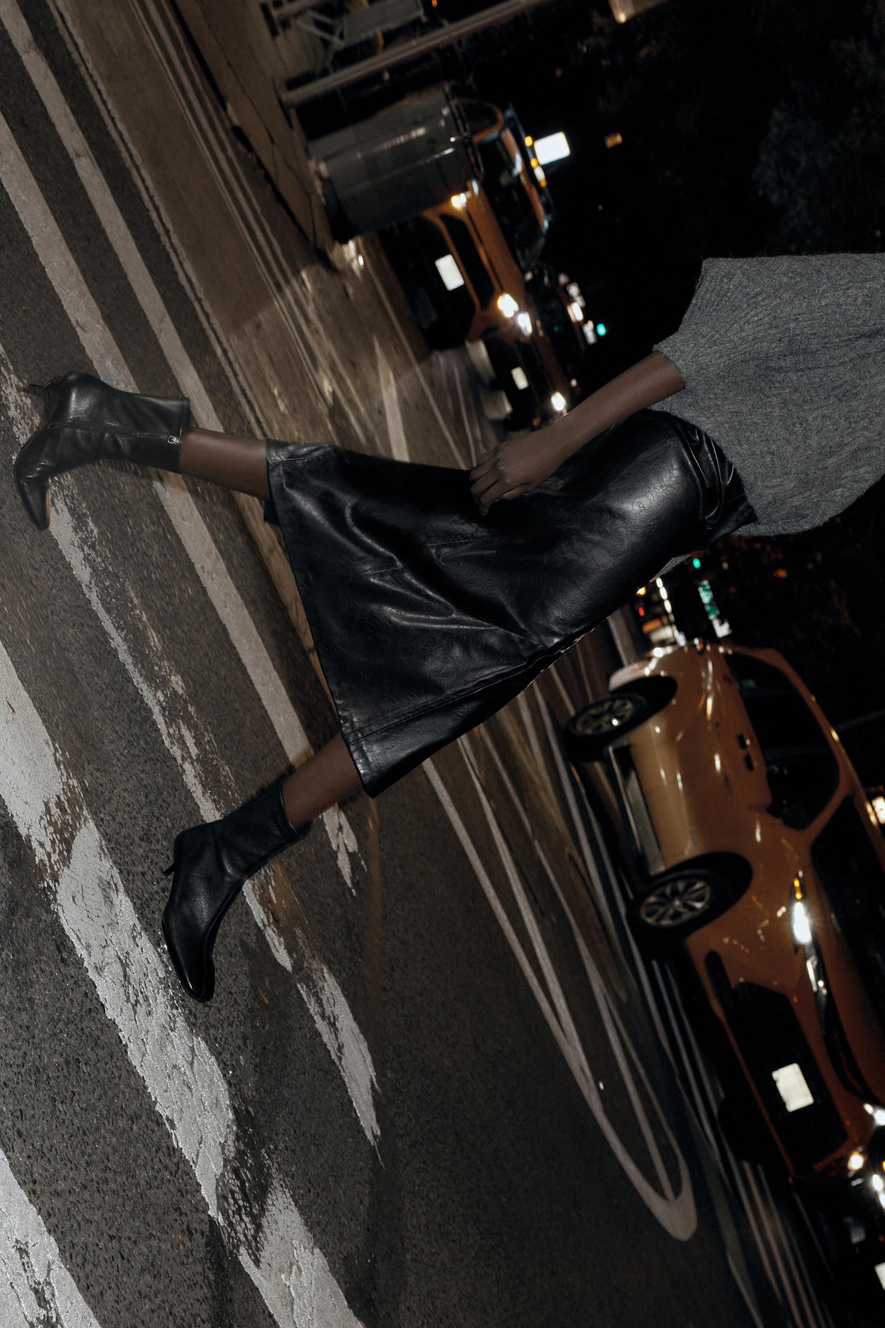 Leather Stiletto Ankle Boots