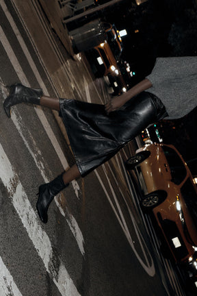 Leather Stiletto Ankle Boots