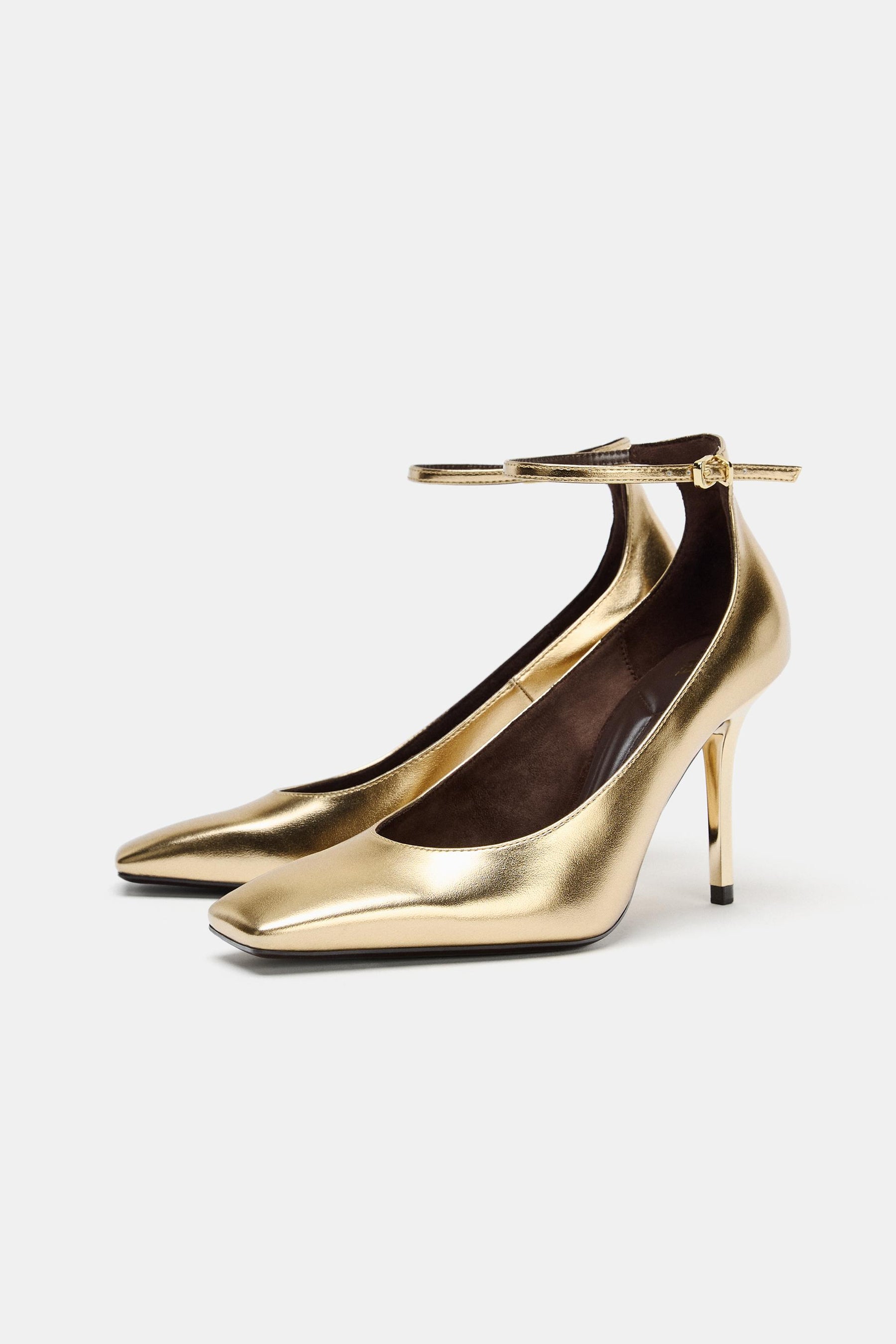METALLIC HIGH-HEEL SHOES