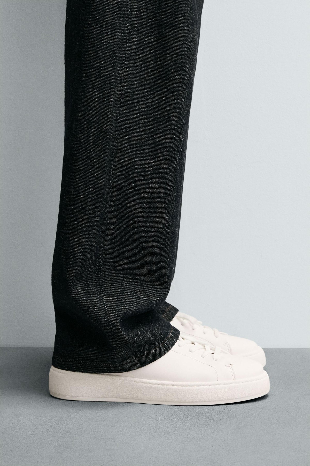 CHUNKY LEATHER TRAINERS - Image 1