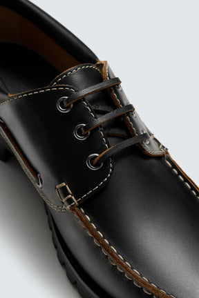 LEATHER DECK SHOES - Image 6