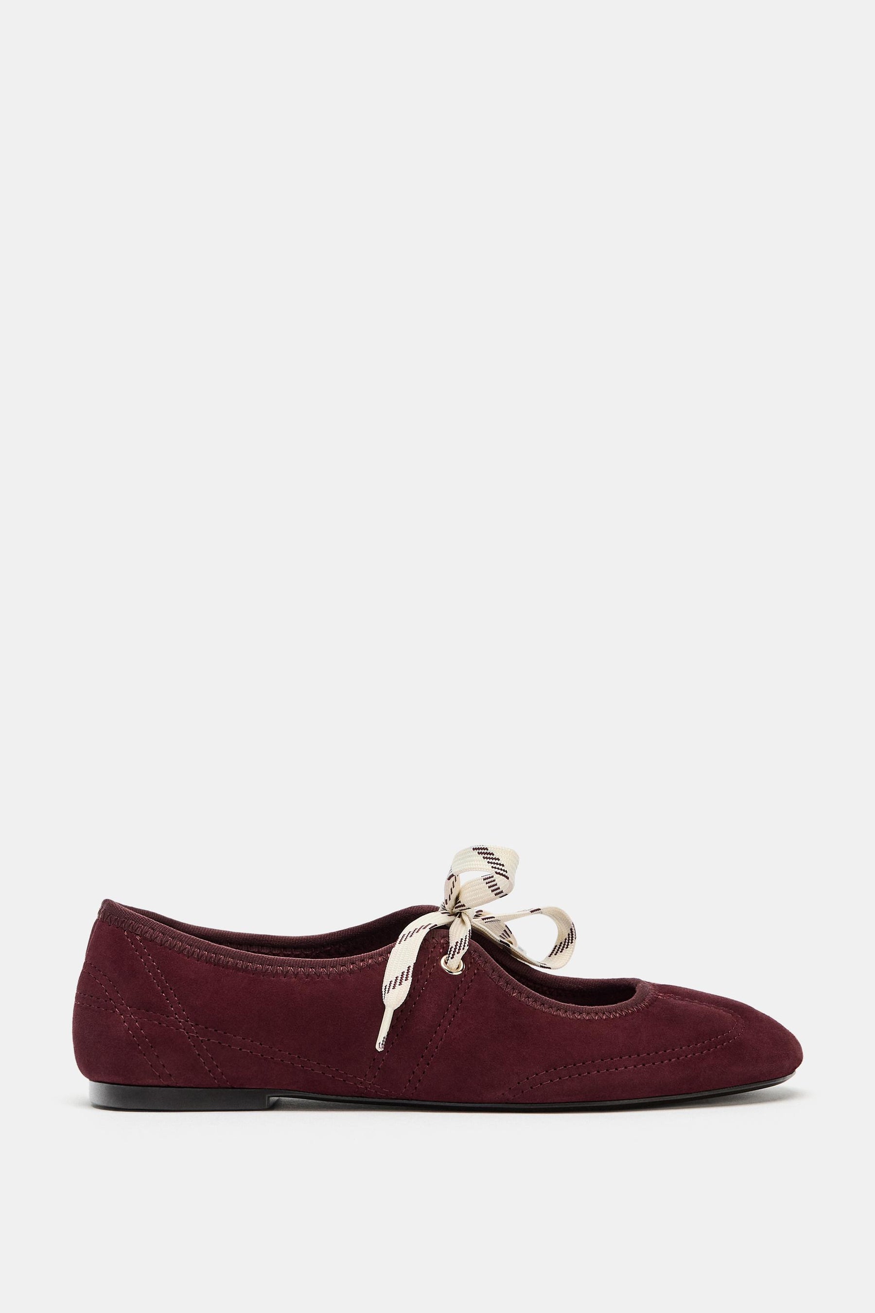 Suede Ballet Flats