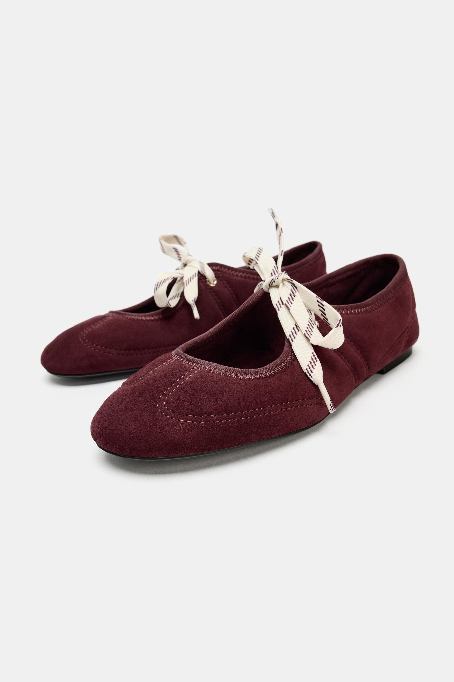 Suede Ballet Flats