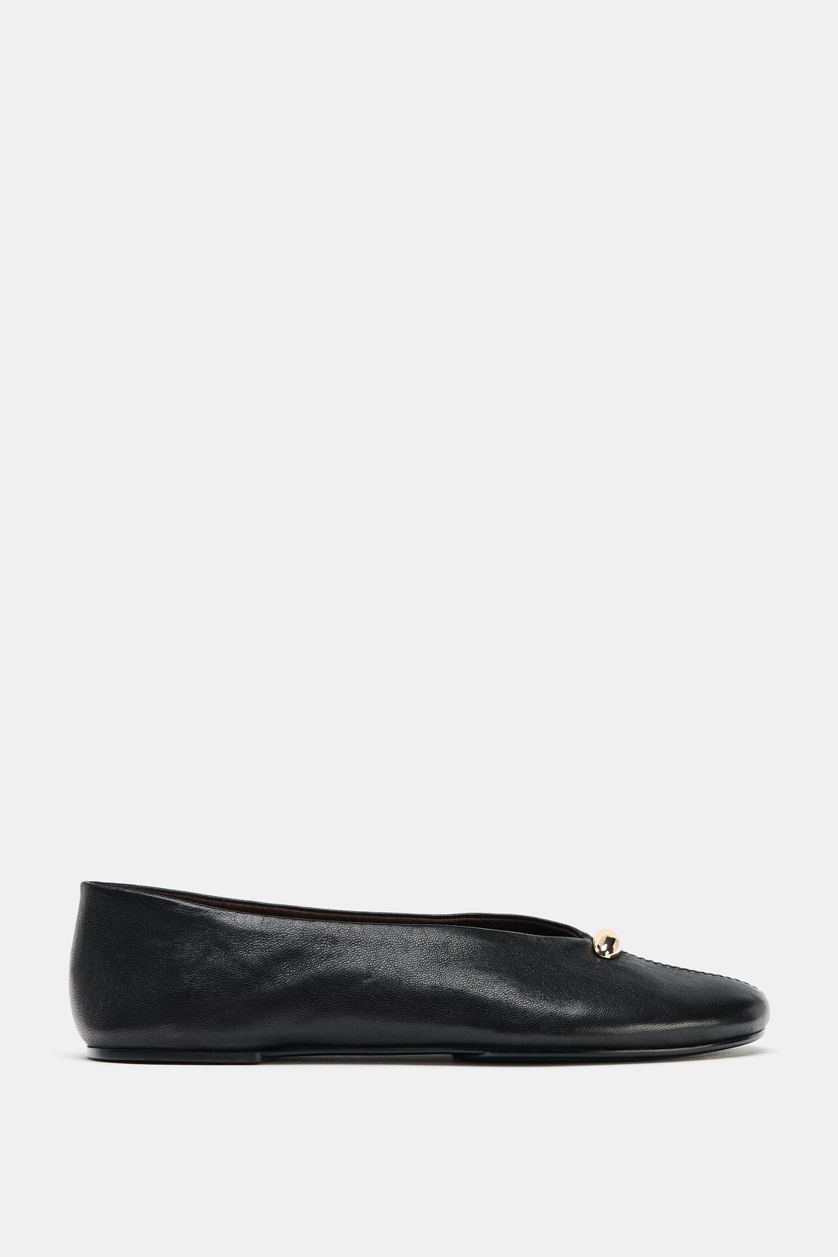 LEATHER BALLET FLATS
