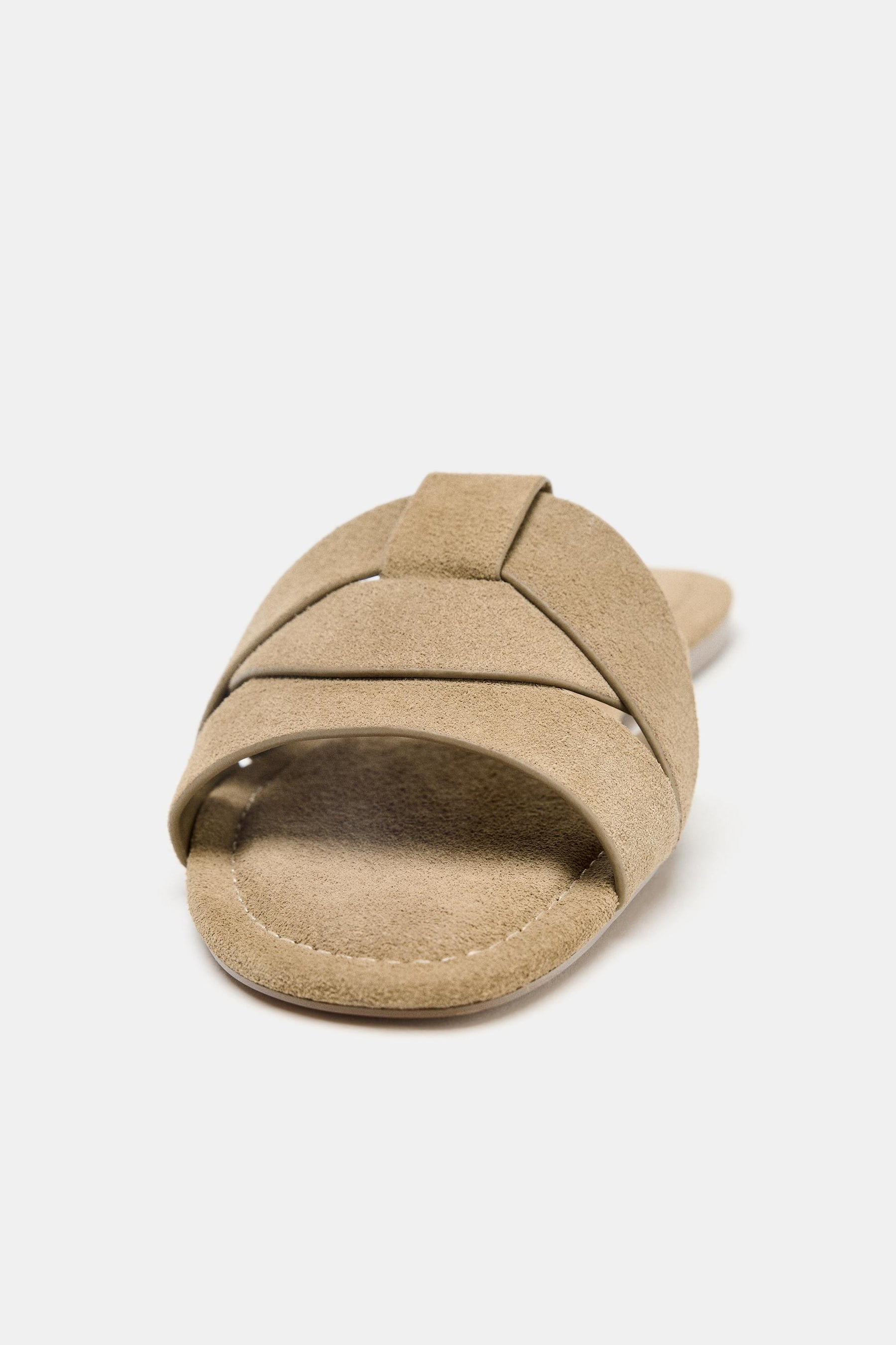 Criss-Cross Suede Sandals