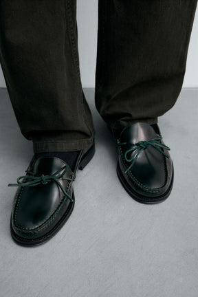 LEATHER BOW LOAFERS - Image 3