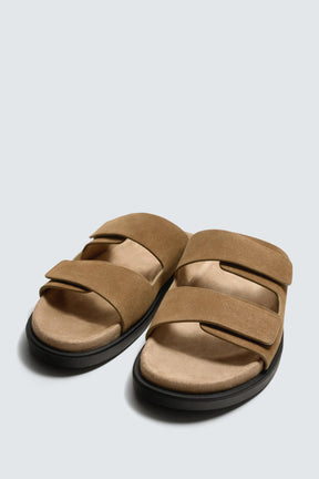 DOUBLE STRAP LEATHER SANDALS - Image 2