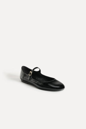 LEATHER BALLET FLATS