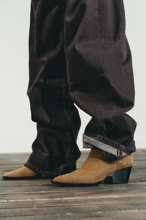 Suede Heeled Ankle Boots