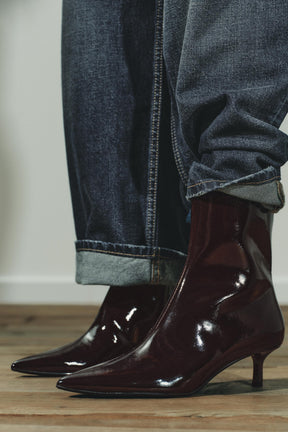 Kitten heel ankle boots