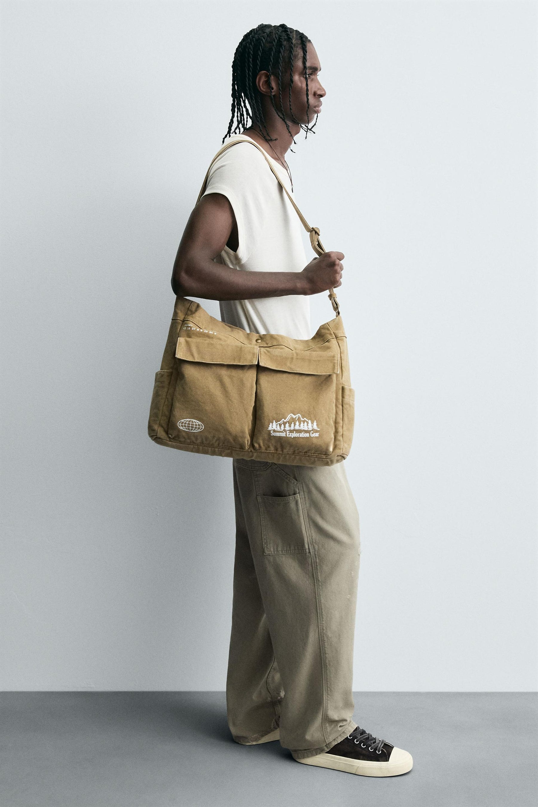 FABRIC SHOULDER BAG - Image 2