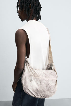 WORN EFFECT NYLON BAG - Image 1