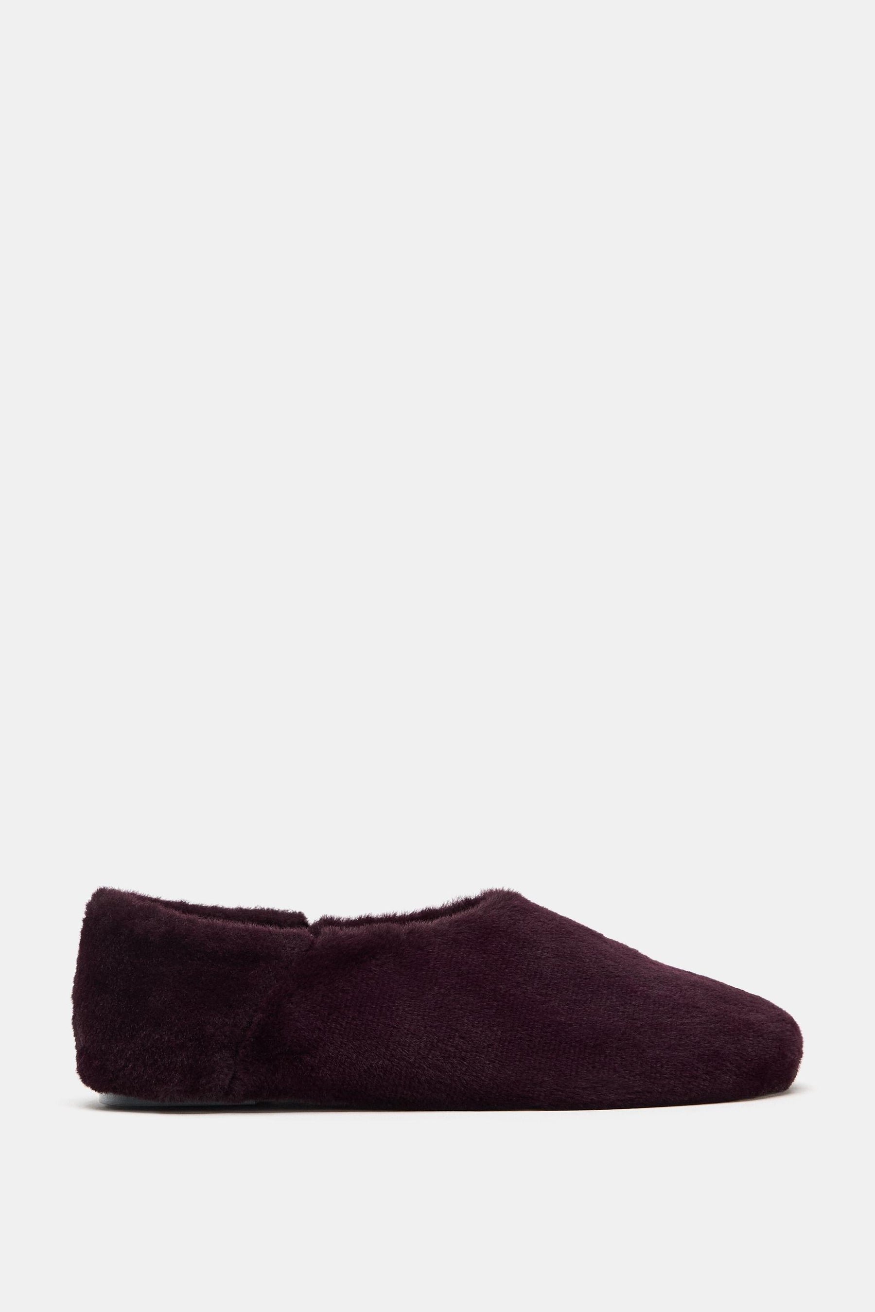 Faux Fur Ballet Slippers