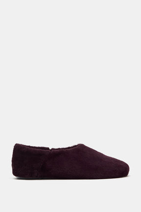 Faux Fur Ballet Slippers