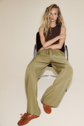 Leather Ballerina Flats