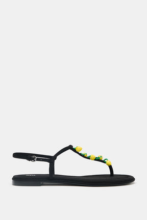 Beaded Strap Sandals