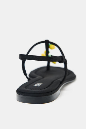 Beaded Strap Sandals