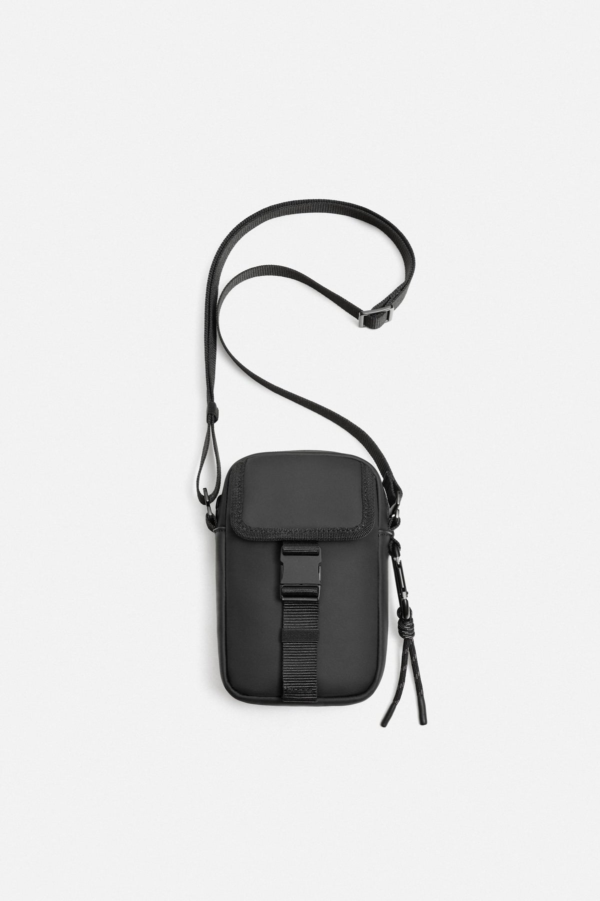 RUBBERISED CROSSBODY BAG - Image 1