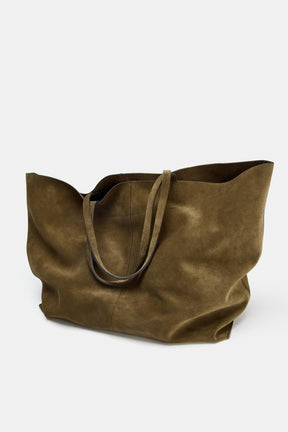 SPLIT SUEDE TOTE BAG