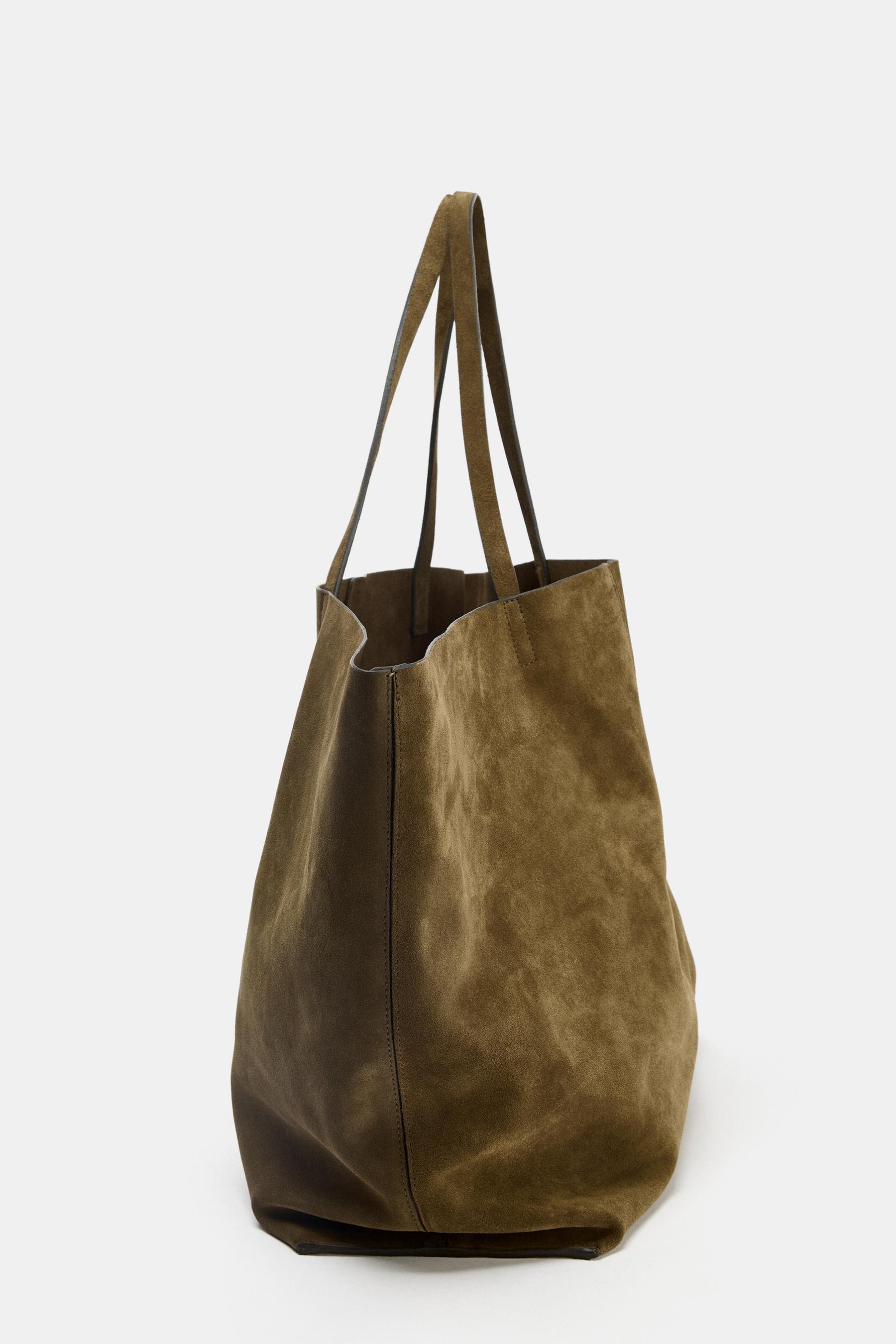 SPLIT SUEDE TOTE BAG