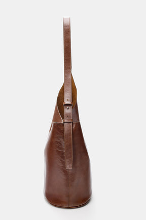 LEATHER BUCKET BAG