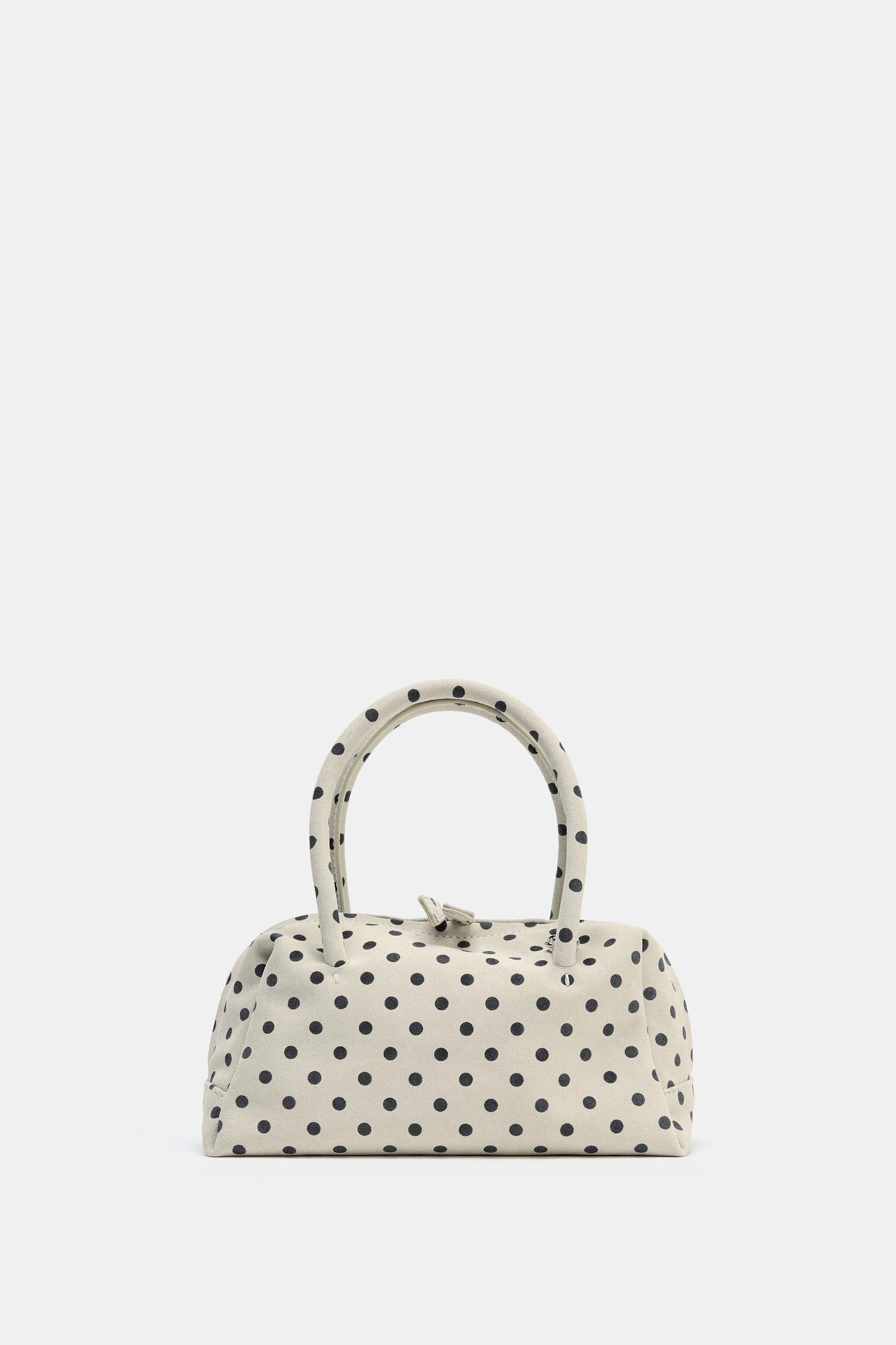 Printed Split Suede Bag